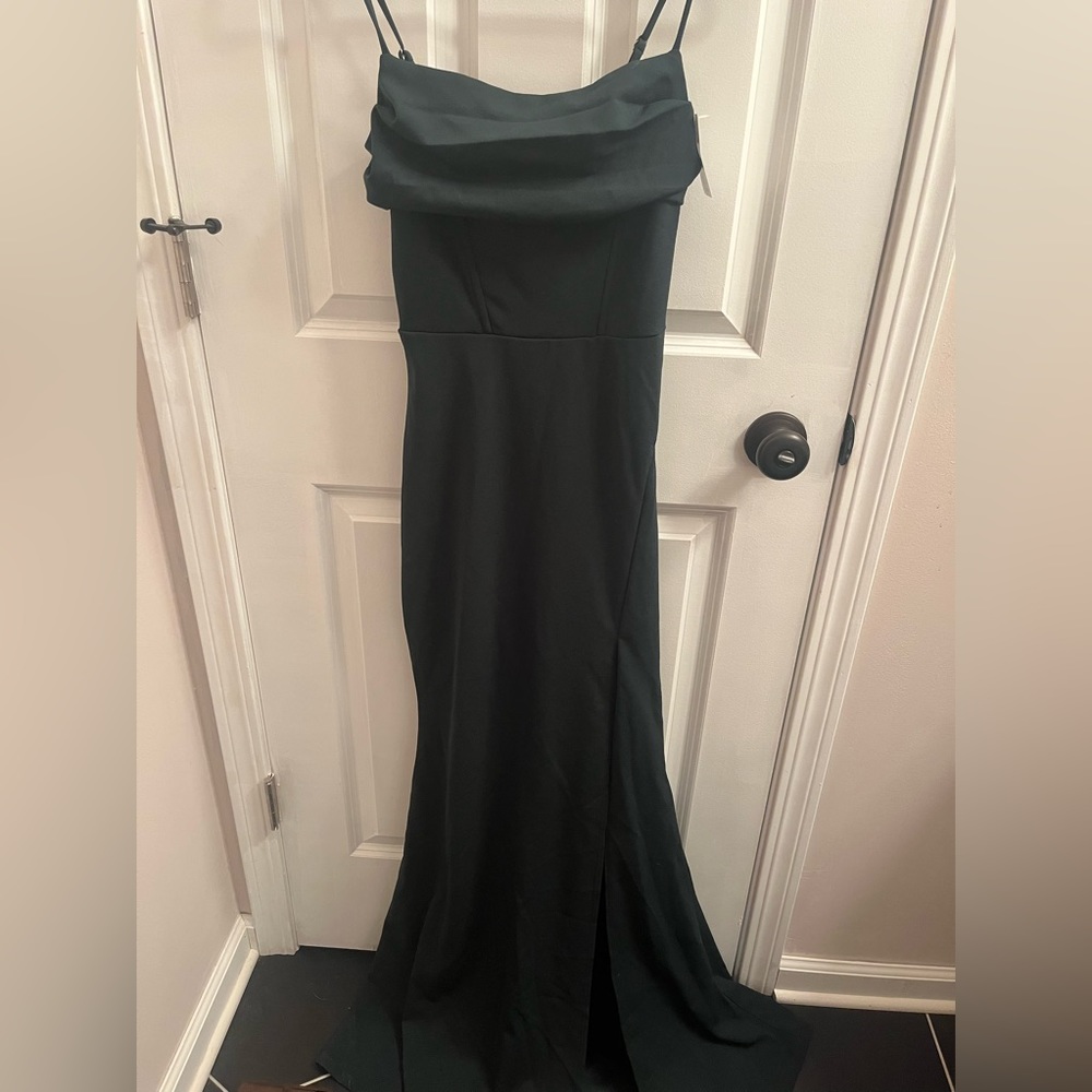 Hunter green homecoming/prom dress from windsor.